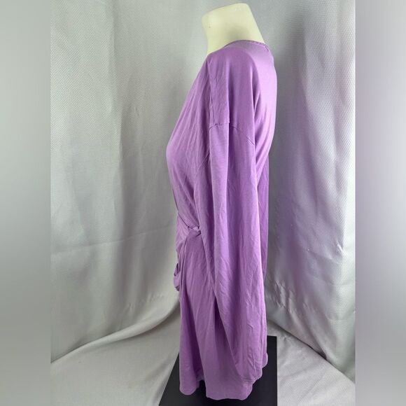 Victoria’s Secret Angels Womens Modal Purple Opent Front Robe Lace Trim Size M/L - Picture 5 of 10